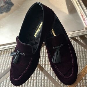 Paul Stuart slip on suede loafers